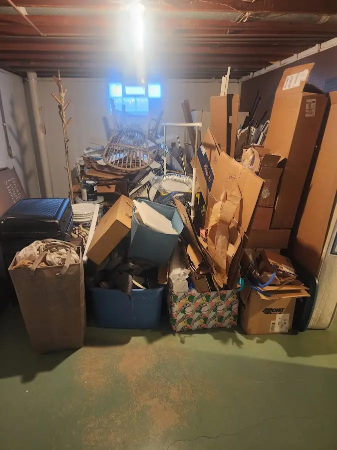 Roll-off dumpster container at job site for 6 Yard Dumpster Rental in West Odessa